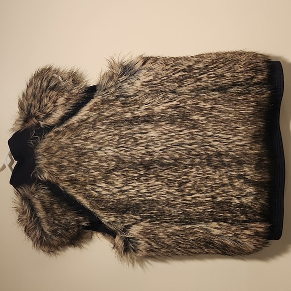 Rebecca Taylor Silk Lining Faux Fur Vest Size M - Picture 6 of 7